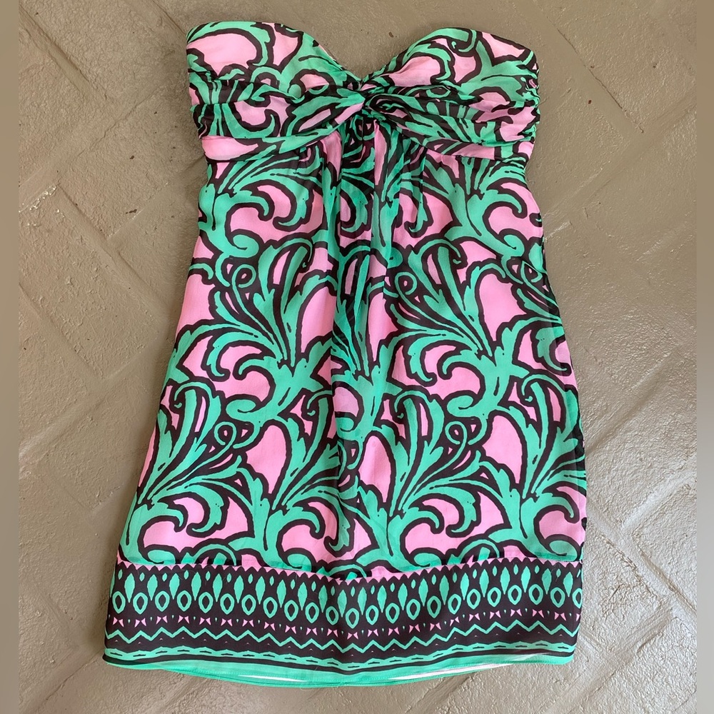 An Original Milly of New York strapless cocktail dress, size 4